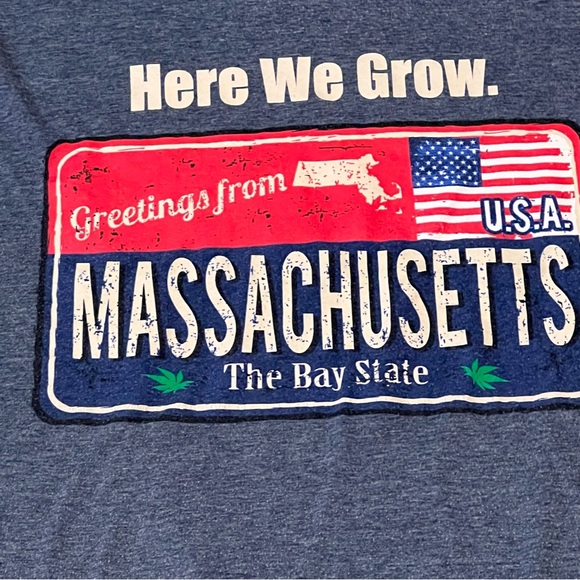 MASSACHUSETTS dispensary t-shirt Here We Grow Again. XL sleeveless. - Picture 4 of 5